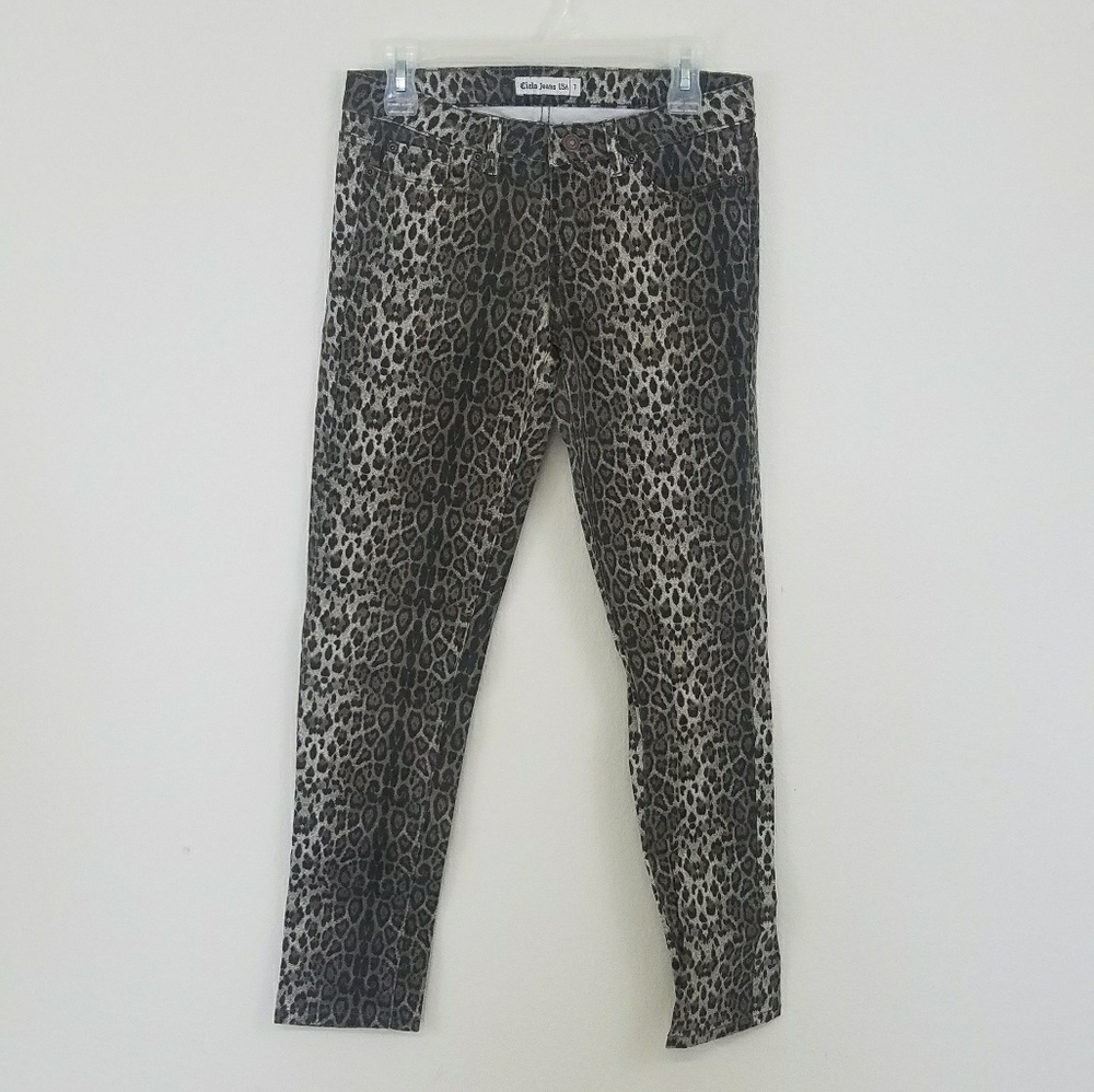 Animal Print Skinny Jeans